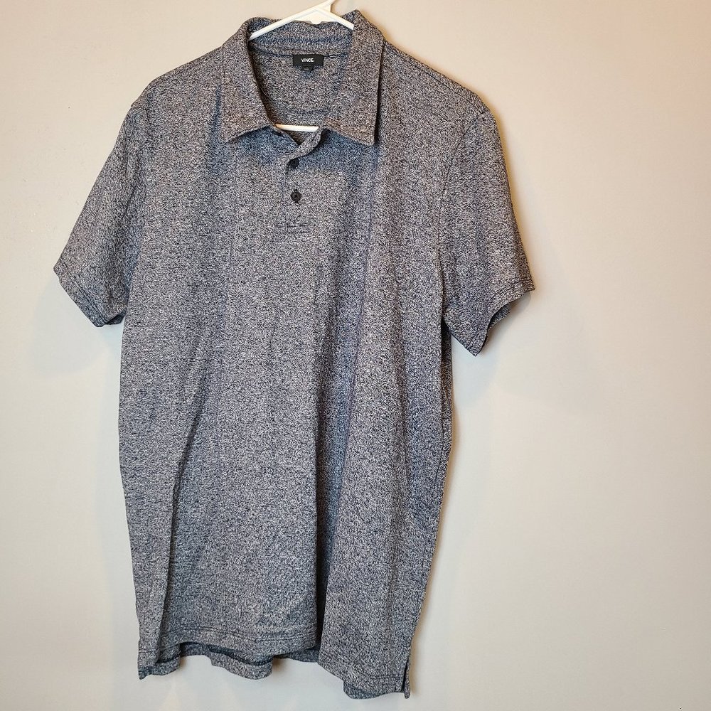 Vince Polo Shirt Short Sleeve Mens Large